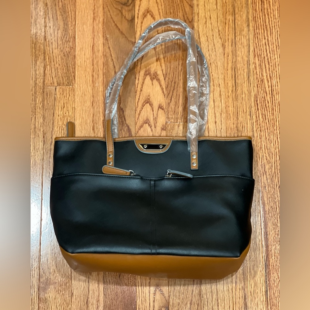 Black and Tan Tote Bag